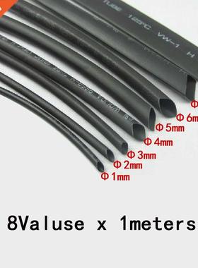 8meter/lot Heat Shrink Sleeving Tube Tube Assortt Kit Electr