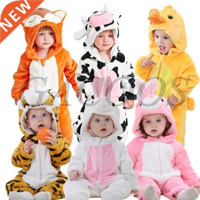 Newborn Baby Rompers Kigurumi Boy Girls Pamas Animal Carto