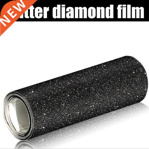 Black Glitter Diamond iny Vinyl Films Wrap Car Sticker Au
