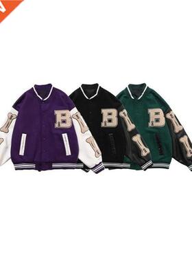 Harajuku Bomber Jackets Women Coat Men's Couple Baseball Jac