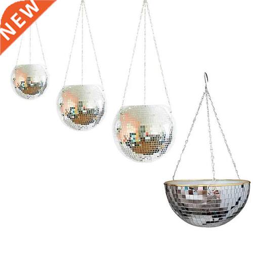 Mirror Reflector Garden Pots Planters Disco Ball Outdoor Flo