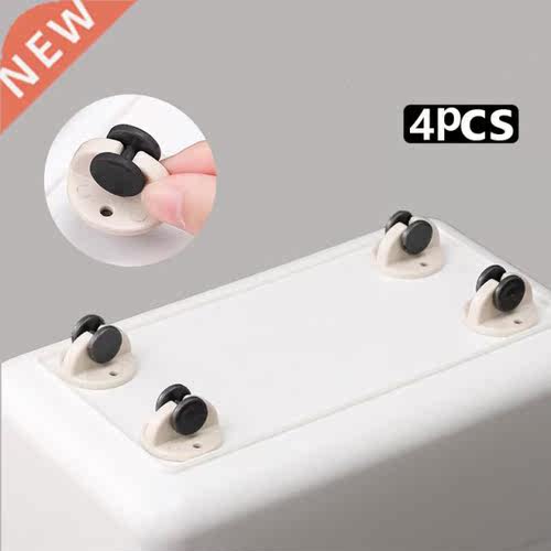 4pcs Adhesive Pulley Storage Box Pulley Trash Can Self-adhes