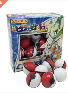 3.5cm 36pcs/Set Pokemon figures cartoon Pet Elf Ball Pokebal