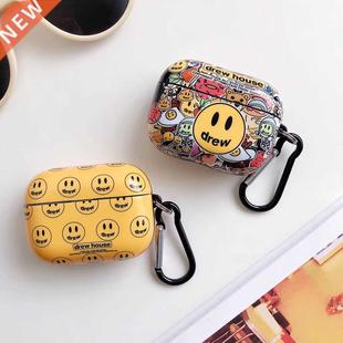 Earphone Case For Airpods Pro 3 Case Drew House Smiley Blue