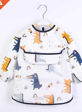 Baby Kids Toddler Long Sleeve Scarf Waterproof Art Smock Fee
