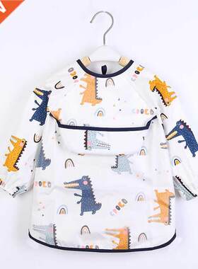Baby Kids Toddler Long Sleeve Scarf Waterproof Art Smock Fee