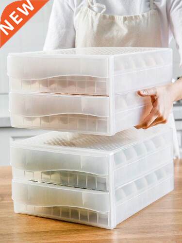 60 Grids Storage Box Double-layer Drawer Type Transparent