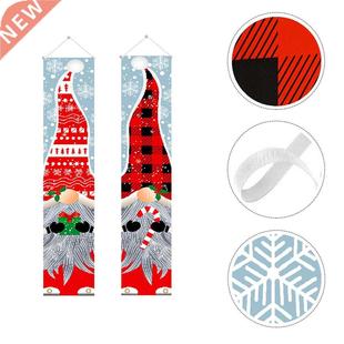 1 Pair Christmas Door Banner Door Curtains Christmas Door