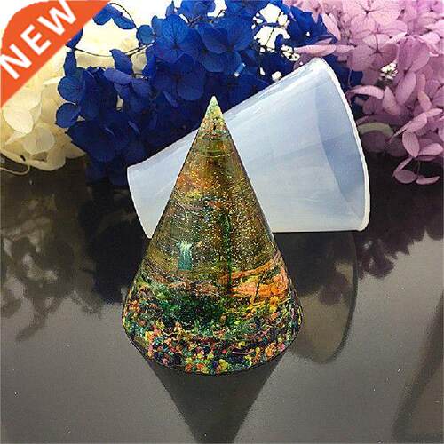 Crystal Cone Round Epoxy Mold Transparent Silicone Mold