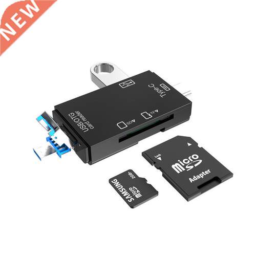 TF SD Card Reader Memory Card Portable USB 2.0 Type C Adapte
