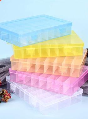 2021 Transparent 24 Grids Storage Box Plastic Embroidery Flo
