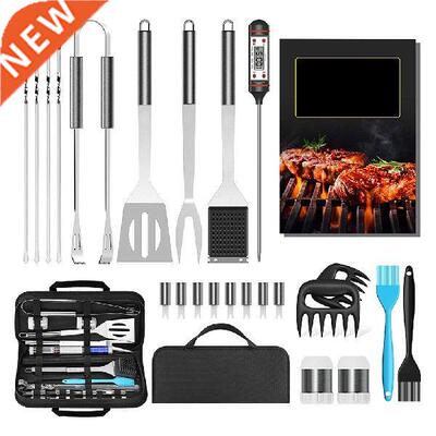 25Pcs In 1 Stainless Steel BBQ Tools Set Outdoor Camping