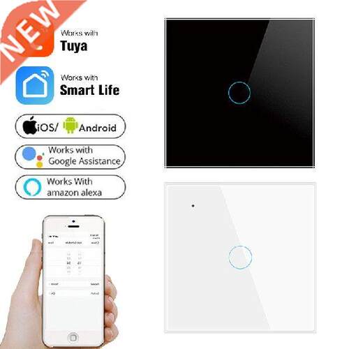 Tuya WiFi Smart Touch Switch  EU 1/2/3/4 Gang Light Wall