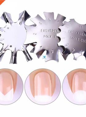 Easy French Line Edge Nail Tool Cutter Nail Stencil Edge
