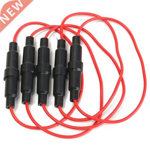 5x In Line 6x30mm Fuse Holder Splash Proof Screw Type Cable