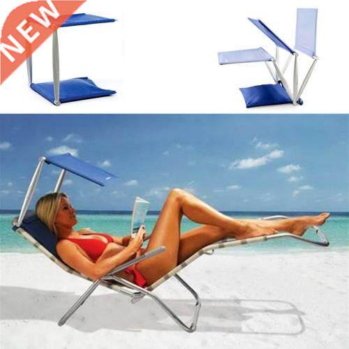 Cush N shade padded portable beach chair canopy-beach umbrel