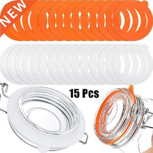 15Pcs Silicone Jar Gaskets Food Storege Jars Replacement