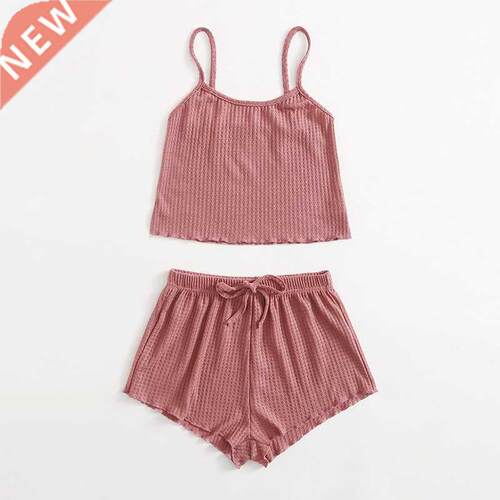 Summer Pajamas Set For Women Soft Comfortable Short Sleeve