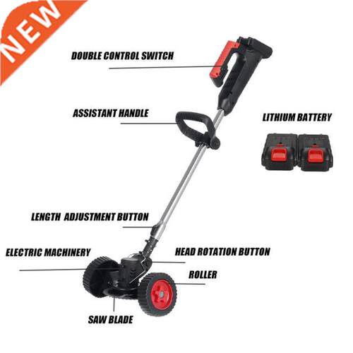 1800W 88V Electric Lawn Mower 13000mAh Li-ion Cordless Grass
