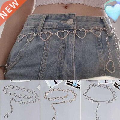 105cm Waistband Pants Classic Waist Chain Love Heart Hollow