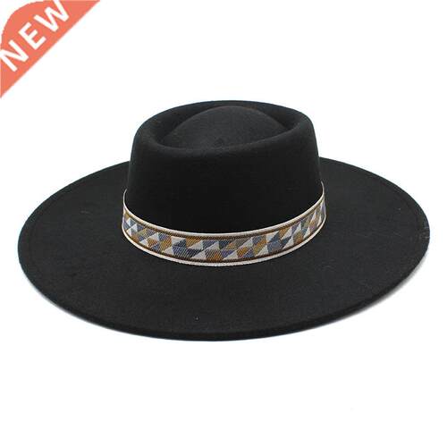 Women's cap hats for men fedoras Bowler black fashion autumn