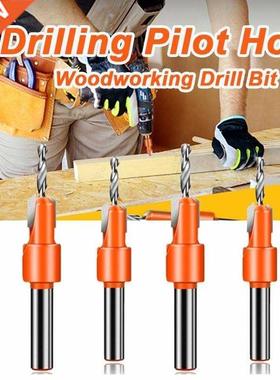 6 Size Hss Countersink Drill Bit Woodworking Screws Chamferi
