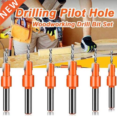 6 Size Hss Countersink Drill Bit Woodworking Screws Chamferi