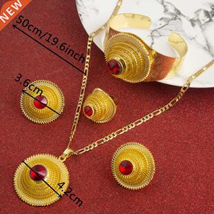 Ethiopian Trendy Gold Color Sets Nigeria Eritrea Kenya Habes