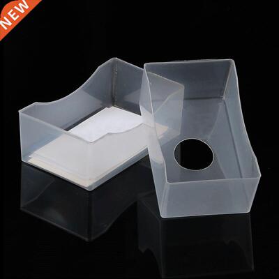 10 pcs/lot New Pvc Transparent White Business Card Box Plast