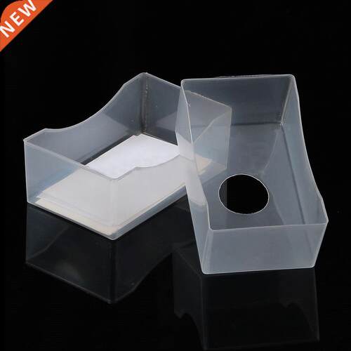 10 pcs/lot New Pvc Transparent White Business Card Box Plast