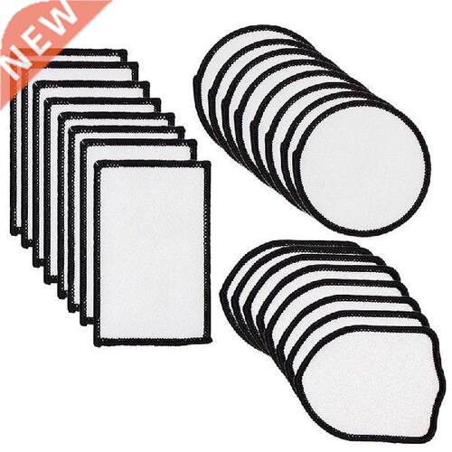 24Pcs Sublimation Patch Blanks Fabric Iron-On Patches