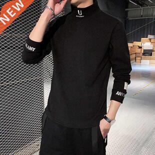 2022 Cashmere T-Shirts Men Long Sleeve Embroidery Letter T S