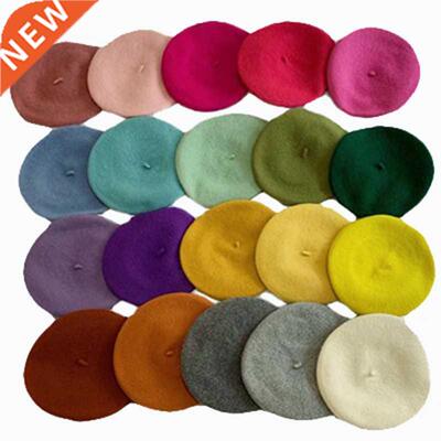 French Beret Artist Warm Wool Spring Winter Beanie Hat Women