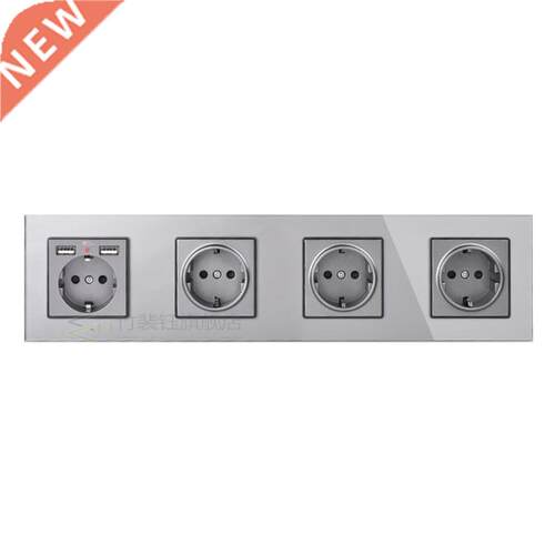 COSWALL 16A 1/2/3/4/5 Gang Russia Spain E Standard Wall Sock