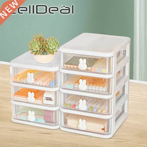 Multi-layer Desk Organizer Transparent Desk Stationery St