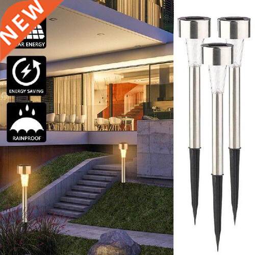 12 Pieces Of LED Solar Lights For Pathway Yard Lawn Outdoor