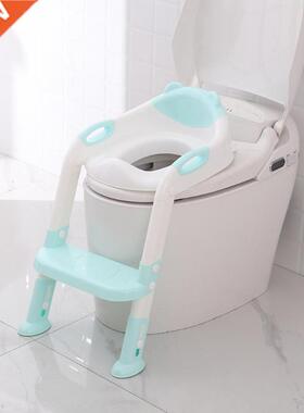 Durable PP Folding Baby Potty with Adjustable Ladder Smooth