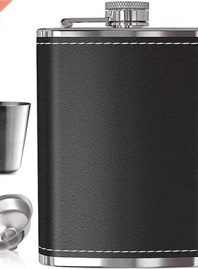 7oz 8oz Portable Stainless Steel Hip Flask Flagon Whiskey Wi