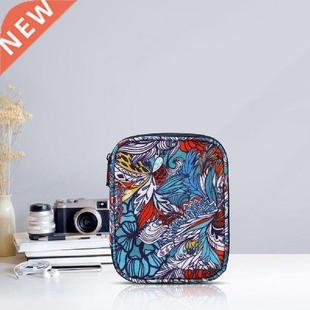 with Web Pocket Blue Crochet Storage Bag with Knitting