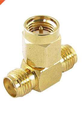 SMA Male to Two SMA Female Triple T RF Adapter Connector 3 W