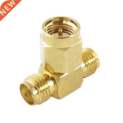 SMA Male to Two SMA Female Triple T RF Adapter Connector 3 W