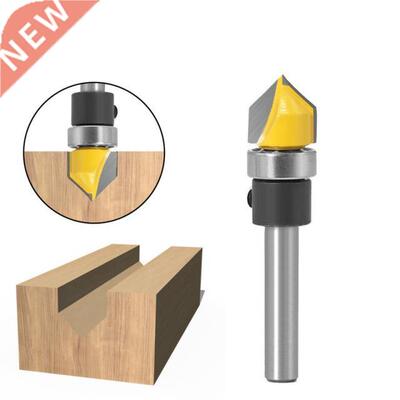 1 PC 1/4 Shank 6mm Shank V Groove Sign Lettering V Grooving