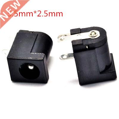 10Pcs DC-005 Black DC Power Jack Connector DC005 5.5*2.5mm 2