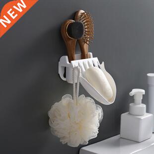 Recaleght Self-Adhesive Hollow Soap Drain Holder athroom O