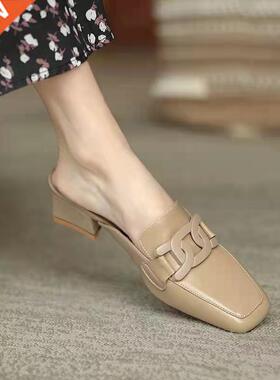 Women's slippers outdoor Women's slippers Flat Muller slippe