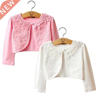 Summer Thin Girls Coat Long Sleeve Kids Cardigans Flower Gir