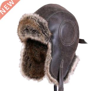 Winter Hat Men Women's Pilot Aviator Bomber Trapper Hat Faux