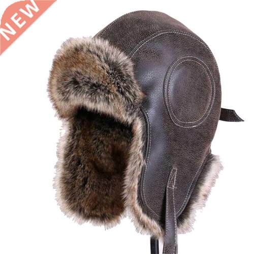 Winter Hat Men Women's Pilot Aviator Bomber Trapper Hat Faux