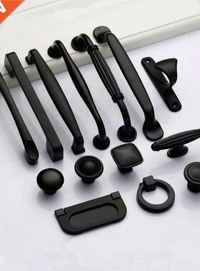 Black Handles for Furniture Cabinet Knobs and Handles Kitche
