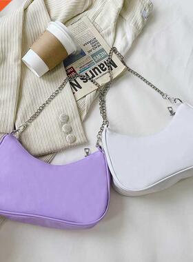 Women's Bag PU Leather 2022 New Solid Color Armpit Underarm